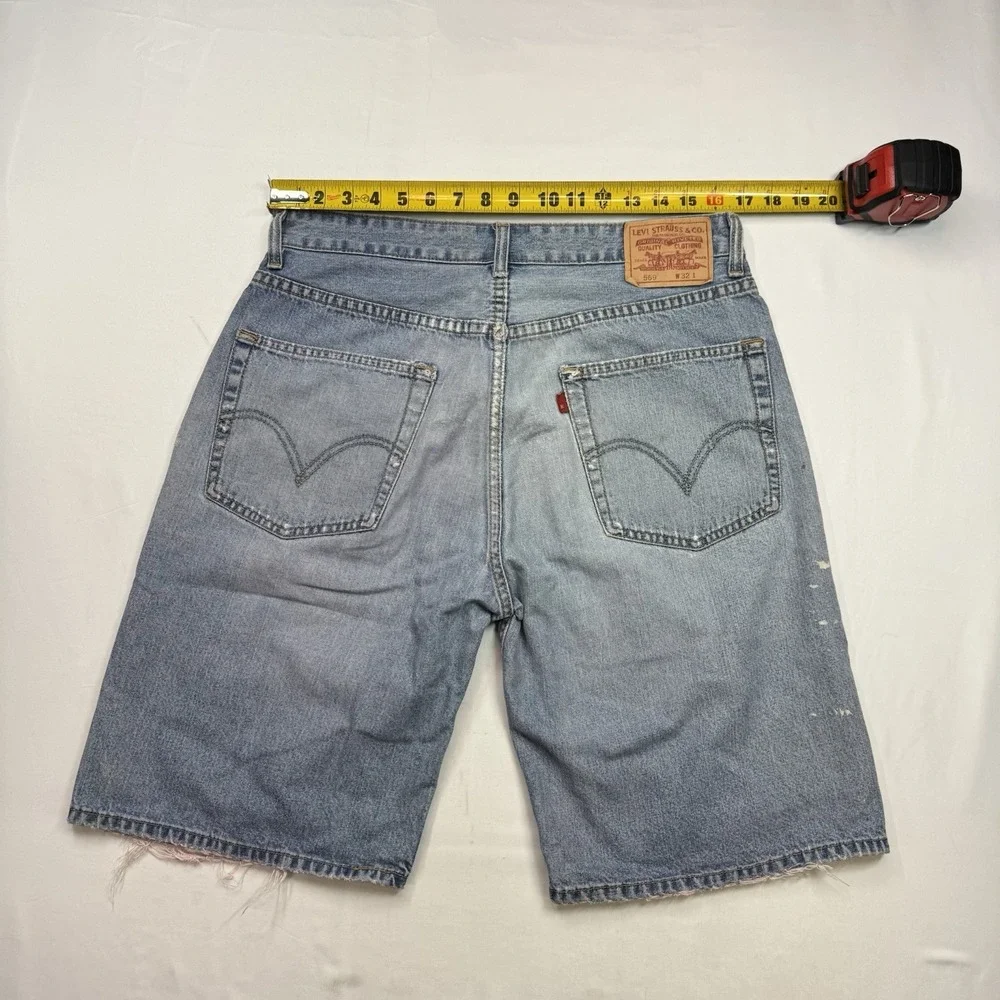 Levi's Jean Shorts‎ Fit 33x11 Jorts Denim 569 Streetwear Y2K VTG Grunge Skater